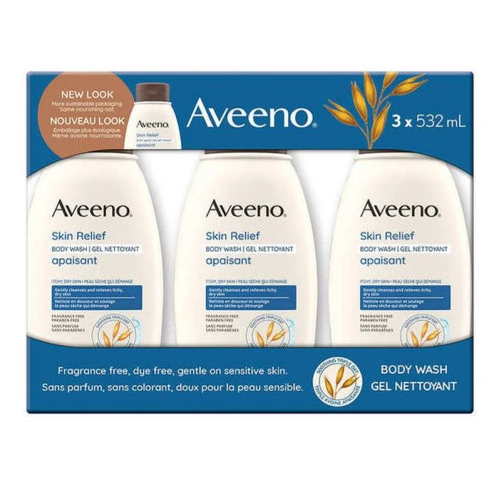 Aveeno Stress Relief Body Wash 2 x 975ml