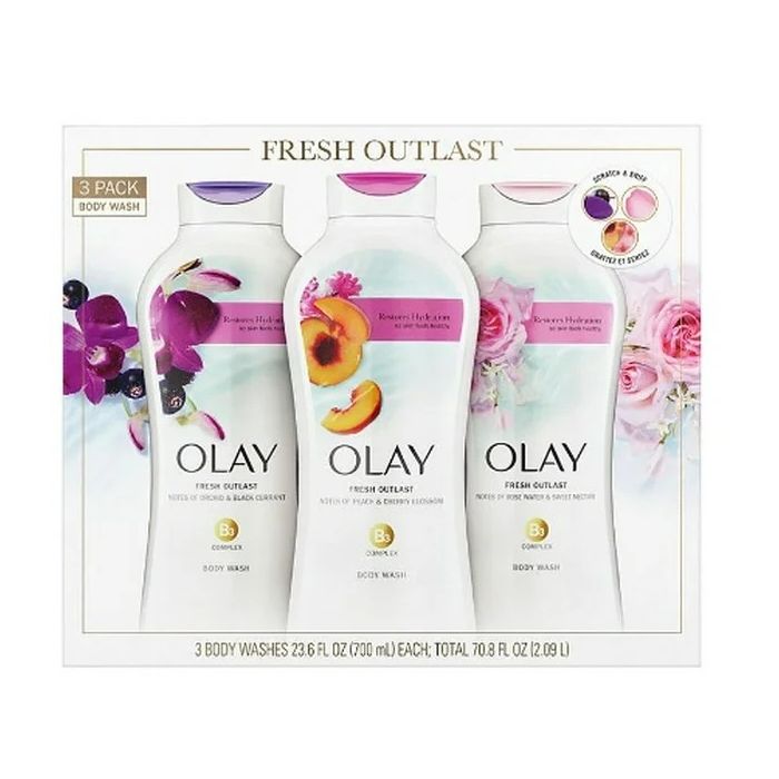 Olay Fresh Outlast +B3 Body Wash [3 x 700ml]