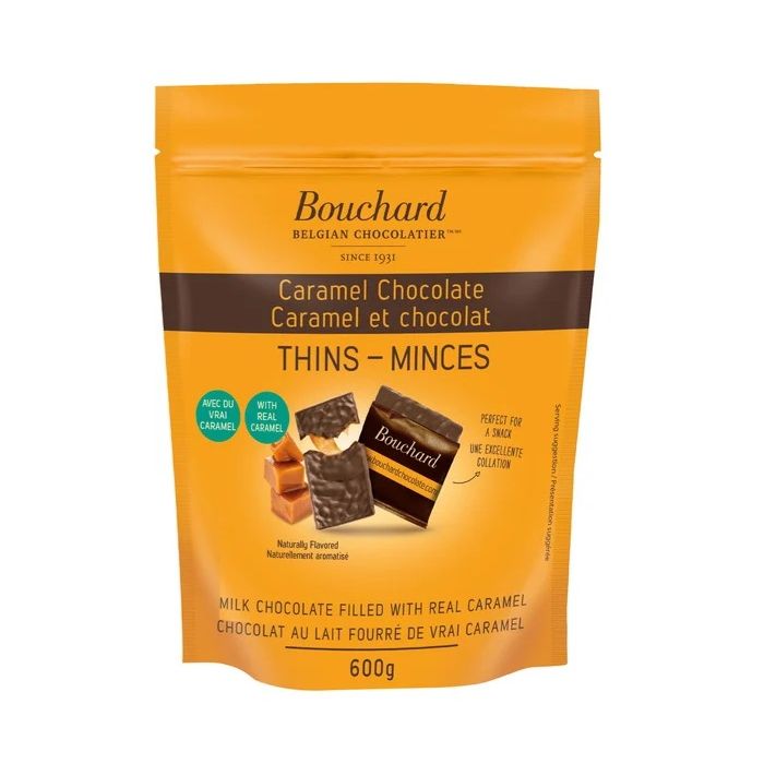 Bouchard Caramel Chocolate Thins 600g