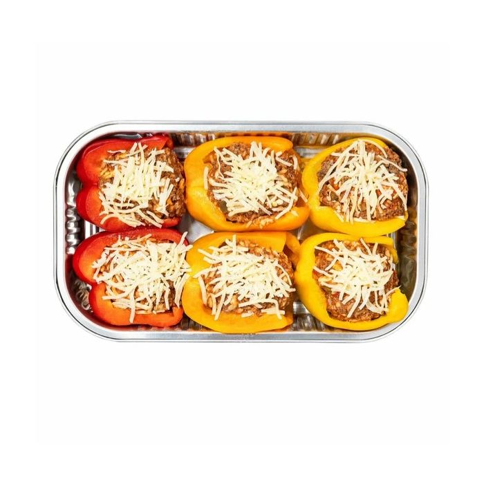 Stuffed Bell Peppers (Rice/Meat/Mozzarella)