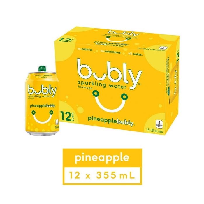 Bubly - Pineapple 12 x 355ml