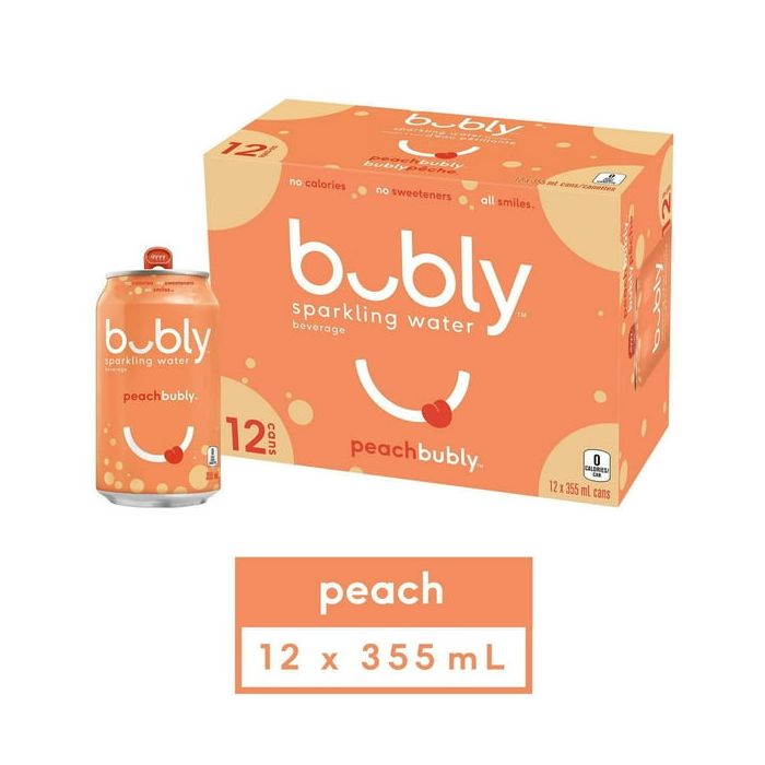 Bubly - Peach 12 x 355ml