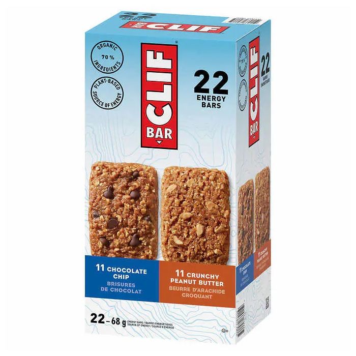 CLIF Bar Energy Bar Variety Pack 22 x 68g