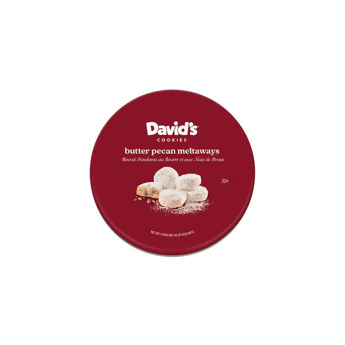 David's Cookies Butter Pecan Meltaways 907g