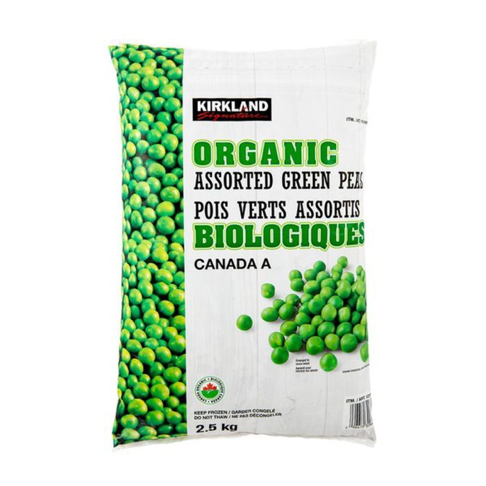 Kirkland Signature Frozen Organic Green Peas 2.5kg