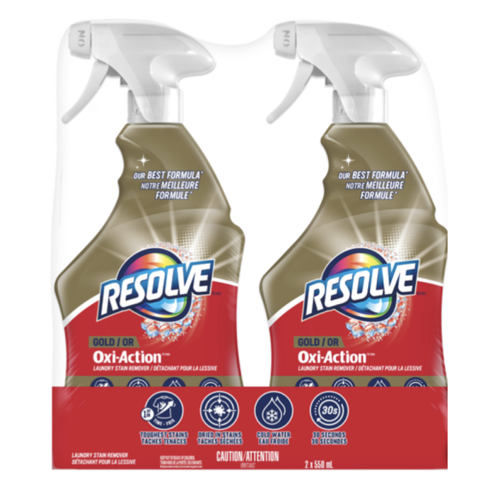 Resolve Gold Stain Remover 2 x 550ml