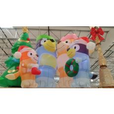 Bluey Family Christmas Inflatable 1.9m Tall