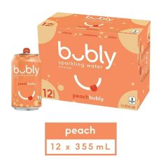 Bubly - Peach 12 x 355ml