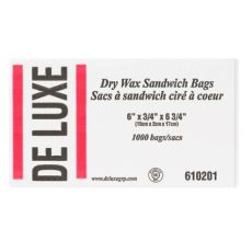 Dry Wax Sandwich Bags [1000 ct]