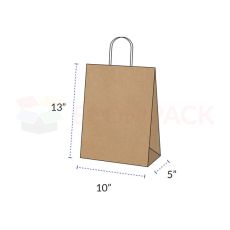 Dorfin Kraft Paper Bag 10"x13"x5" [250 ct]