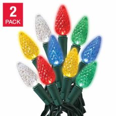 Sylvania Stay-Lit LED Multicolor Lights (C9) 2 sets of 100