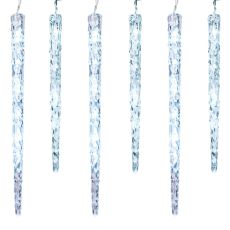 Sylvania 20 Twinkling Light Molded Pure White Icicles Set